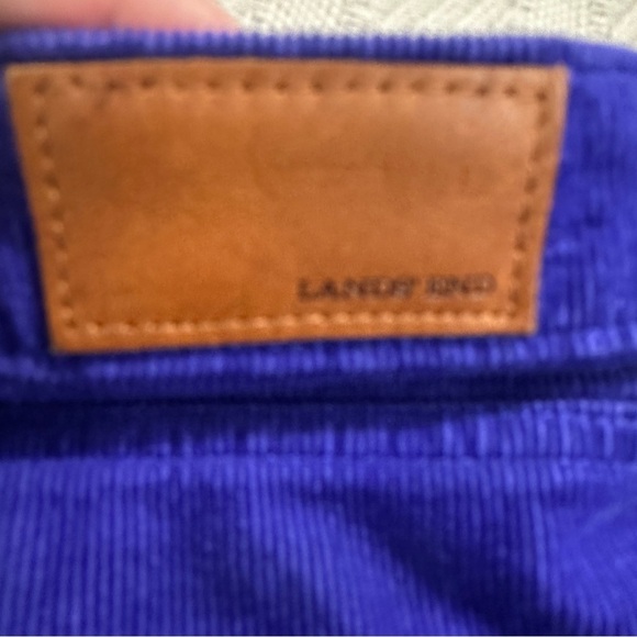 Lands End mid rise straight corduroy, purple, size 14, bold, vibrant - Picture 5 of 10